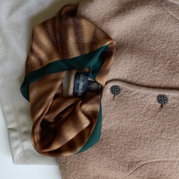 CAMEL TAN Jacket Top Wool Classic by REQUIREMENTS Hong Kong Size Large to  XL - Picture 10 of 11